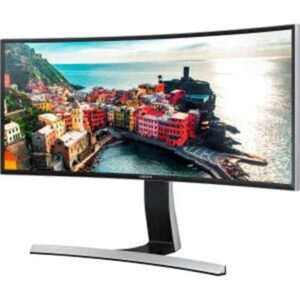 34" Curved T Shape Stand Led